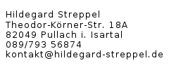 Kontaktdaten von Hildegard Streppel